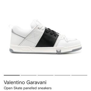 Valentino Garavani Black and White Skate Sneakers